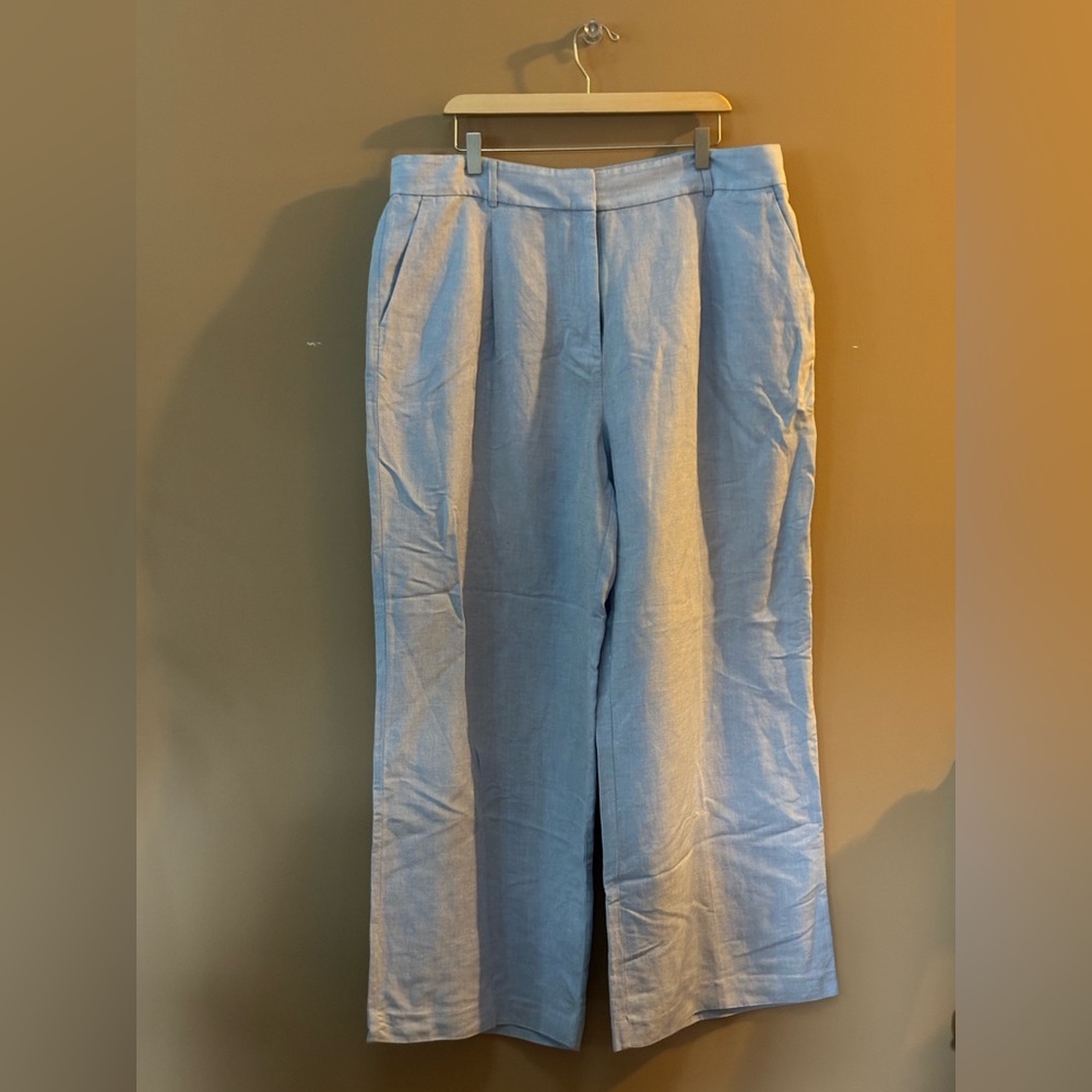 LOFT Light Blue Wide Leg Pants
